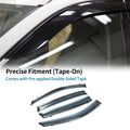 Window Deflectors Side Vent Visors Black 1 Set for Toyota RAV4 (2013–2018)