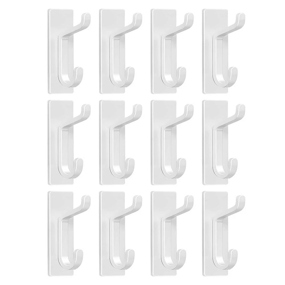 12 Pack Stainless Steel Hooks for Metal Doors (Up to 6 kg)