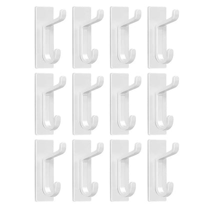 12 Pack Stainless Steel Hooks for Metal Doors (Up to 6 kg)