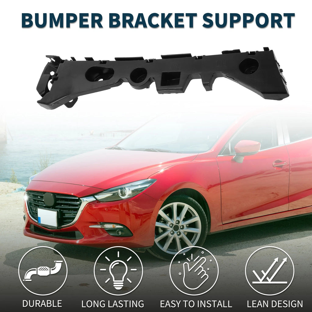 Left Side Rear Bumper Retainer Bracket Replacement for Mazda 3 (2014–2021)