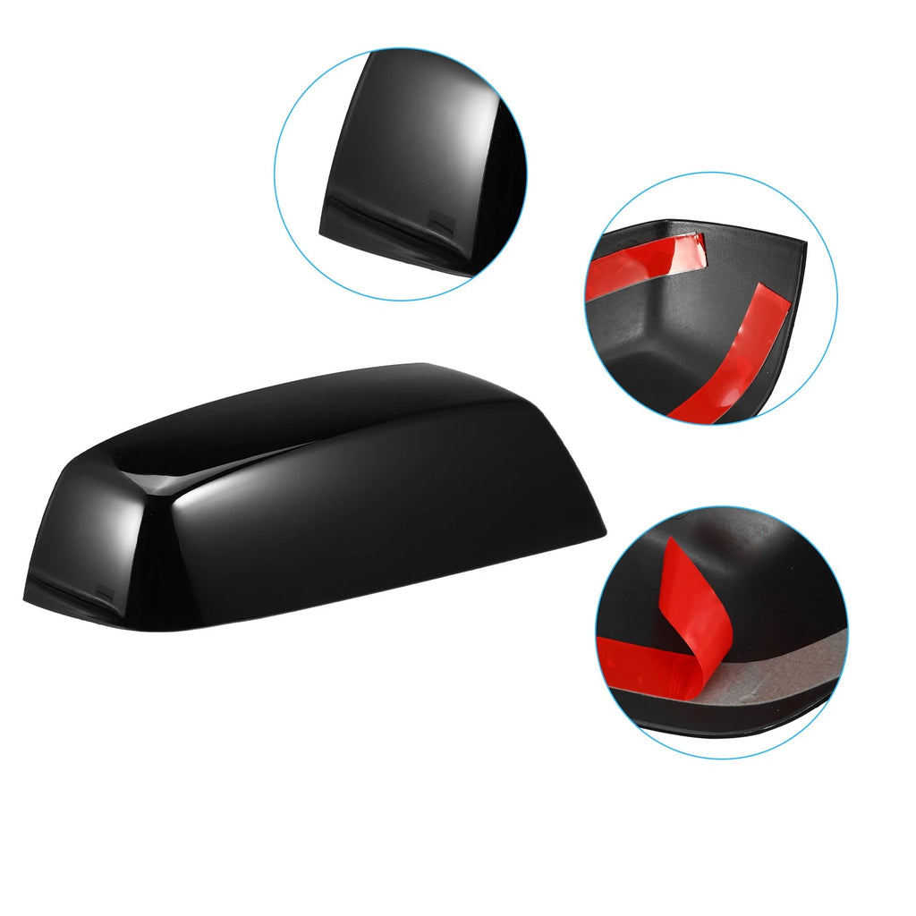 Mirror Covers Front Set Gloss Black for Chevrolet Silverado 1500 (2014–2018)