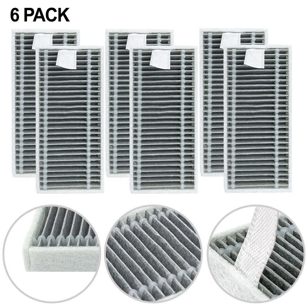 6 Pack Washable Filters for Deebot X11 (2021–2023)
