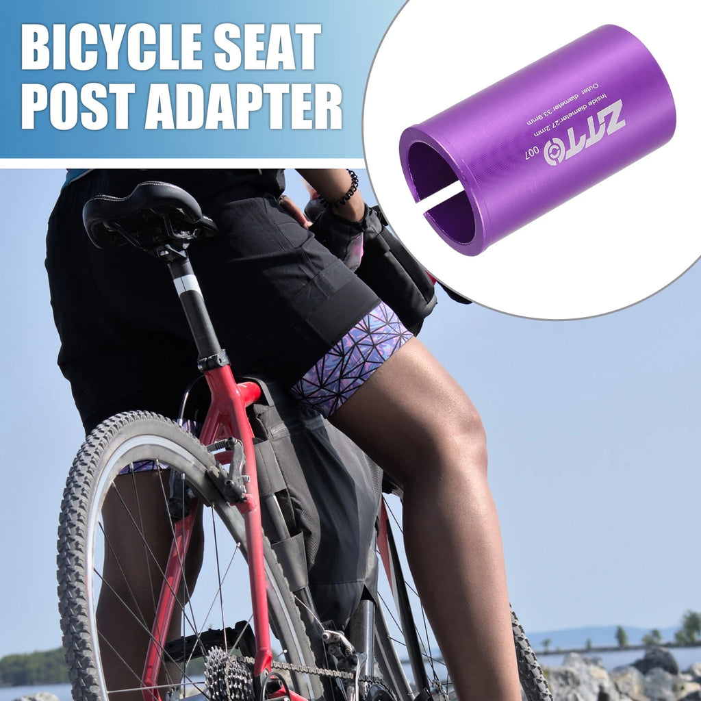 Seat Post Adapter 27.2mm ID 33.9mm OD for Bicycle Durable Purple (—)