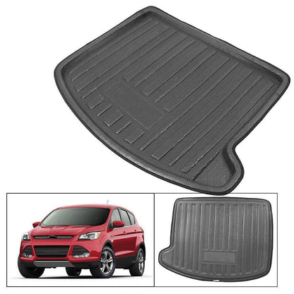 Rear Trunk Liner Cargo Floor Tray Boot Mat for Ford Escape (2013) BLACK