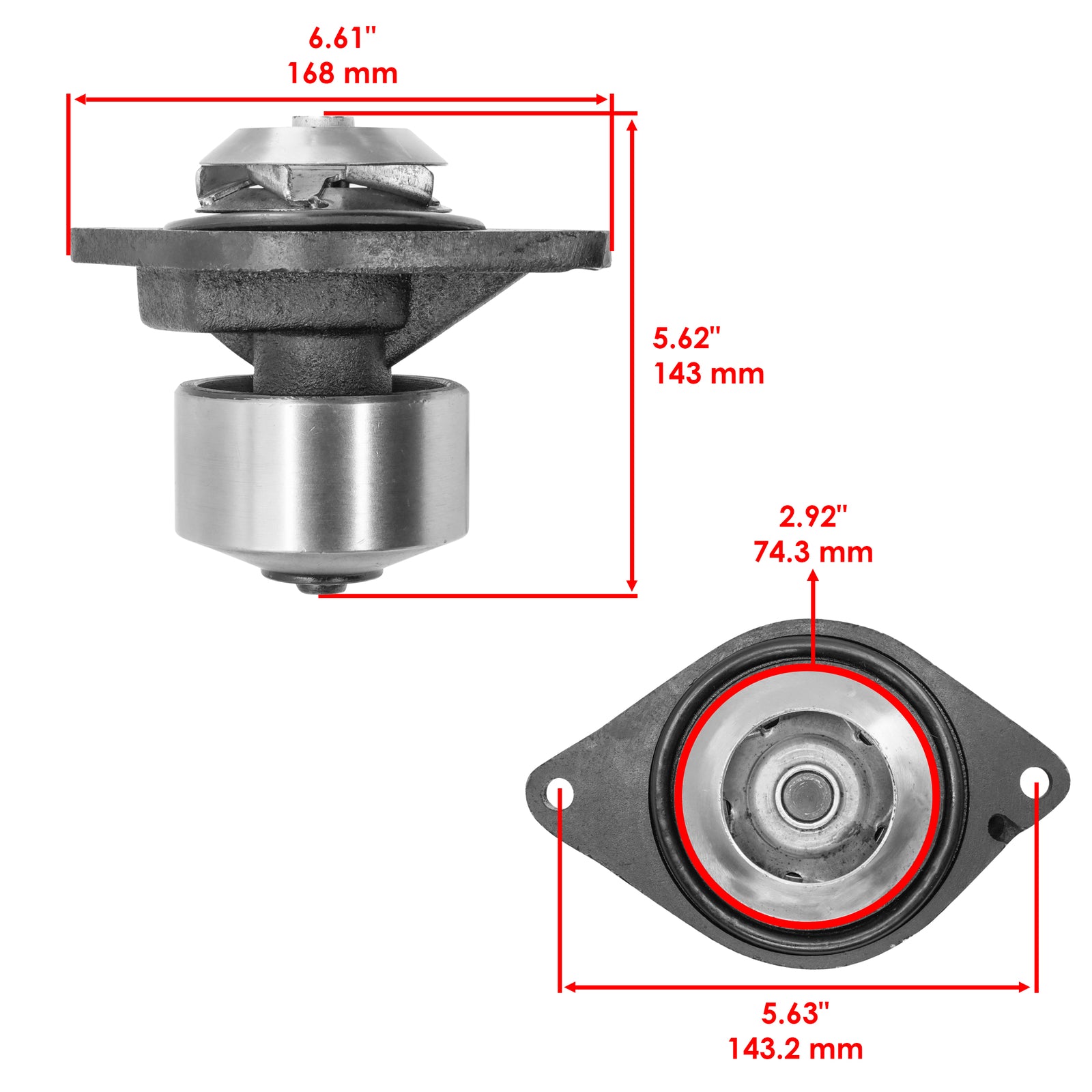 Water Pump Replacement for Case IH Forklift 584E 585E 585G 586E (2009–2014)