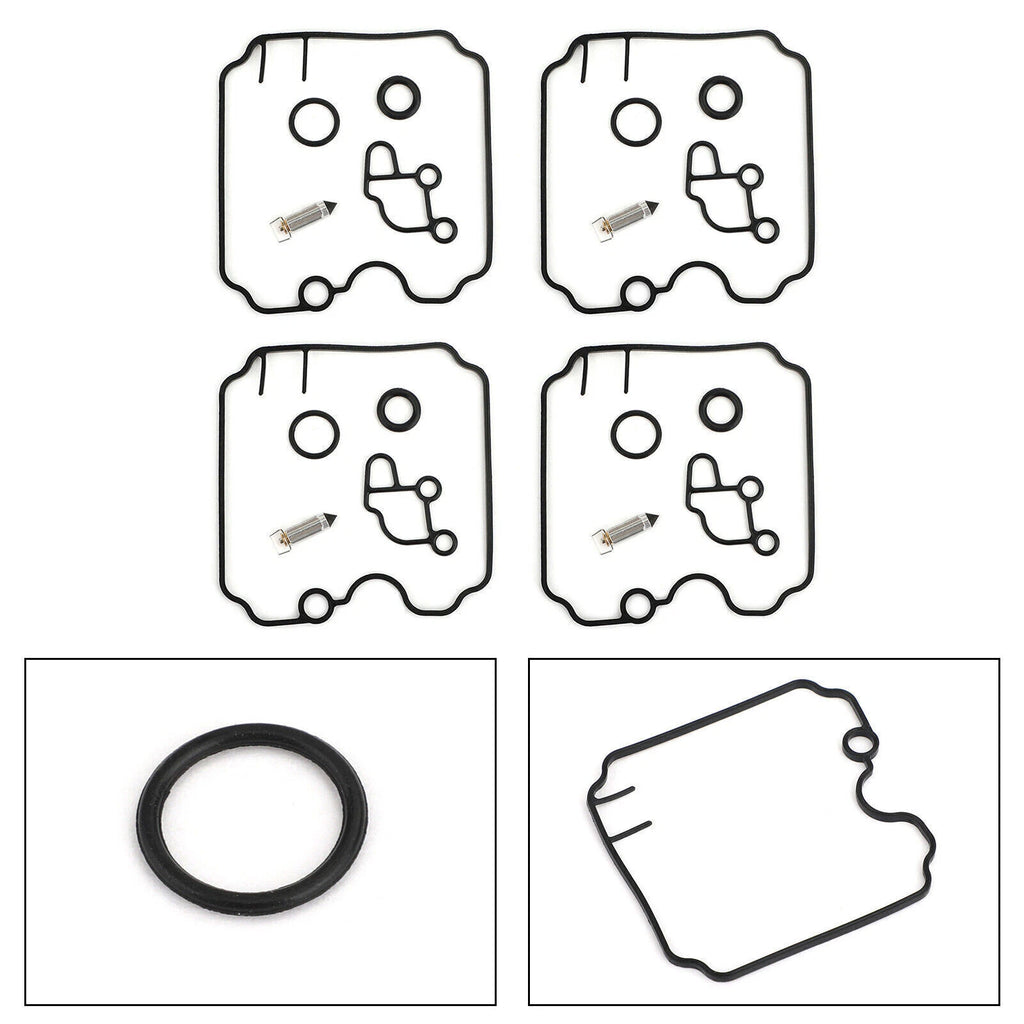 Set of 4 Carburetor Rebuild Kits for Yamaha FZR 600 (1989–1999) FZR-600 Carb