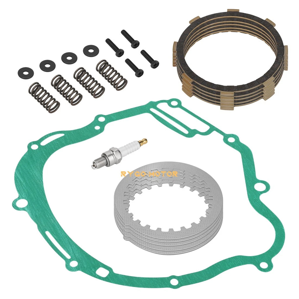 Clutch Friction Steel Plates w/Gasket for Yamaha TT-R125 (2000–2023)