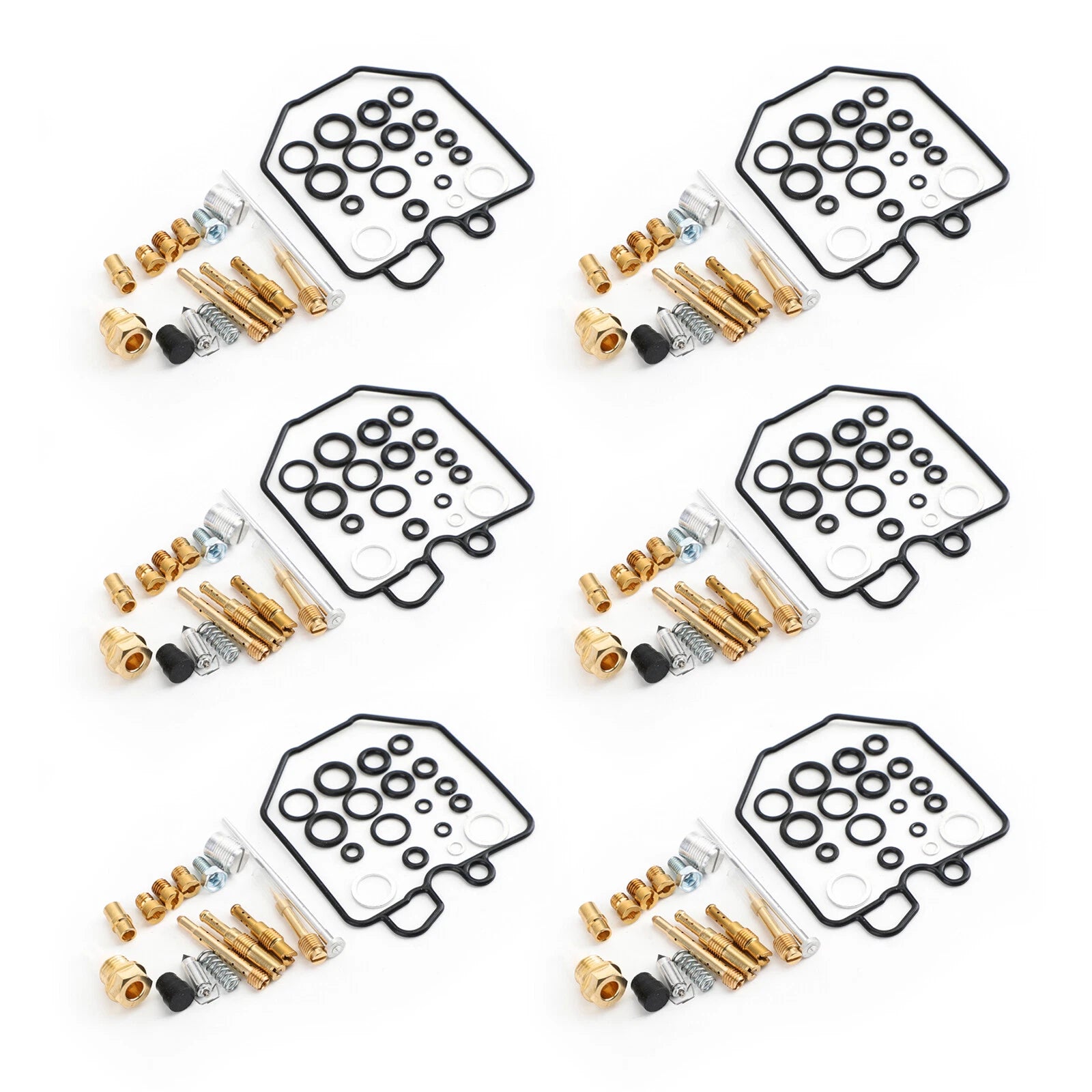 6x Carburetor Repair Rebuild Kit for Honda CBX 1000 (1981–1983)