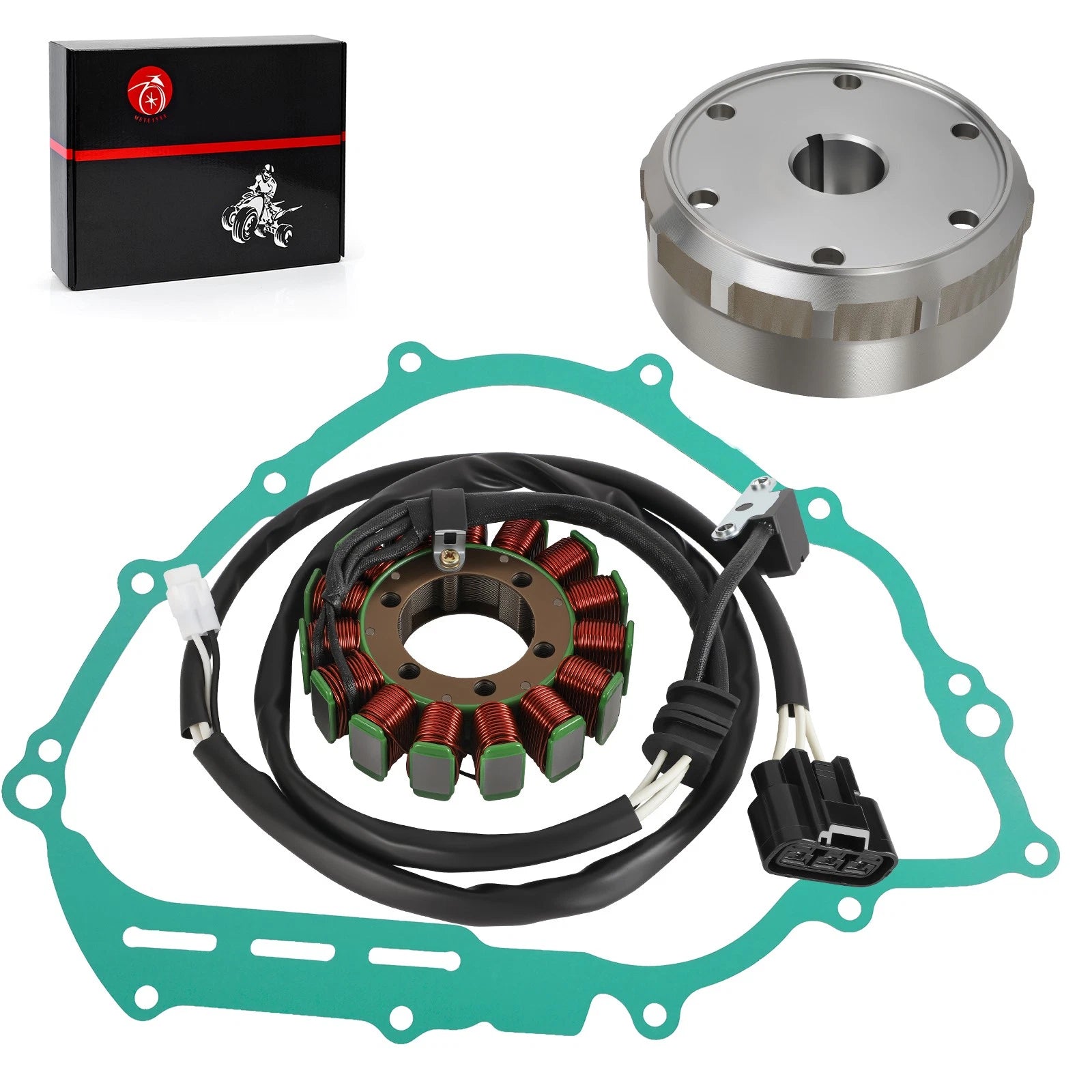 Flywheel Stator w/Gasket for Yamaha Grizzly 700 YFM700 (2007–2008) 3B4-81450-00-00
