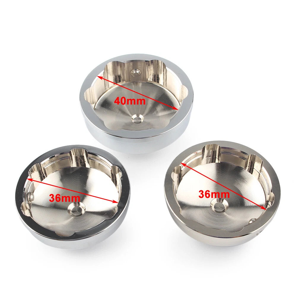 Chrome Upper Fork Stem Nut Cover Trim for Harley FLS FLSS FLSTF FLSTFB (1990–2017)