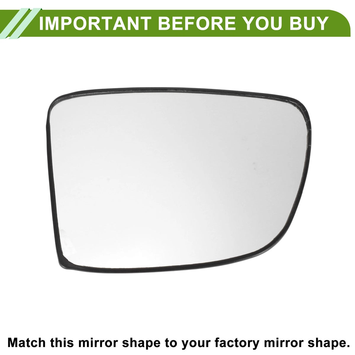 Left Heated Mirror Glass for KIA Carens (2006–2012) No. 876111D900
