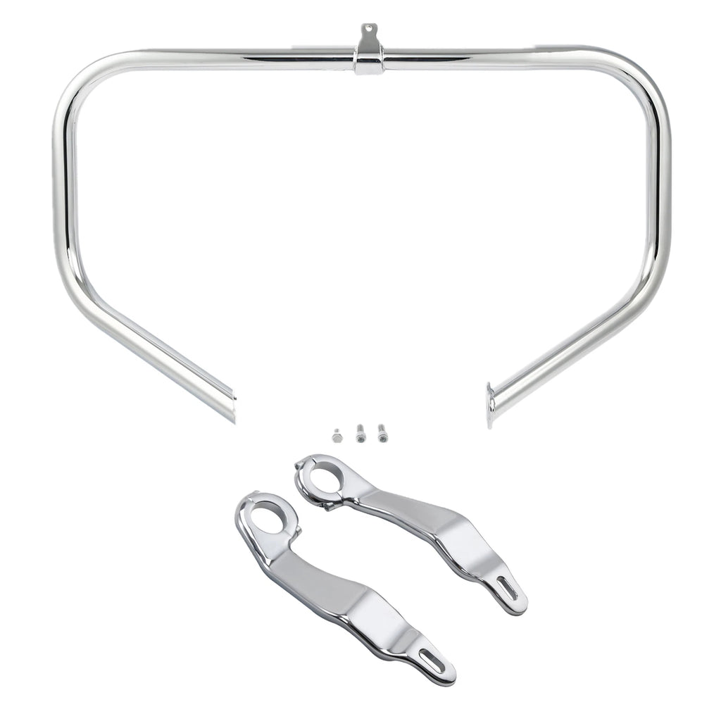 Chrome Engine Guard Bar & Fairing Support Bracket for Harley Road Glide (2015–2023)