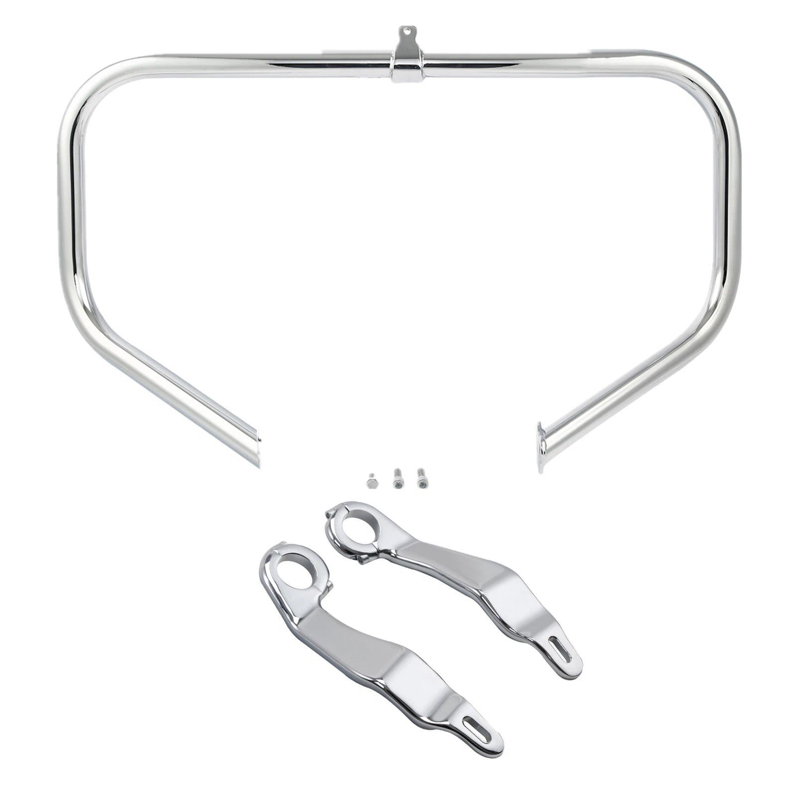Chrome Engine Guard Bar & Fairing Support Bracket for Harley Road Glide (2015–2023)