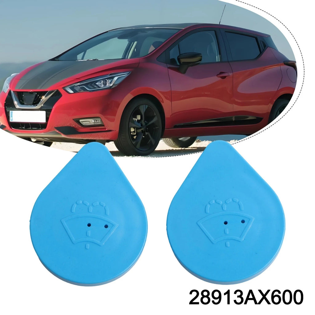Windshield Washer Bottle Cap Replacement Pair for Nissan