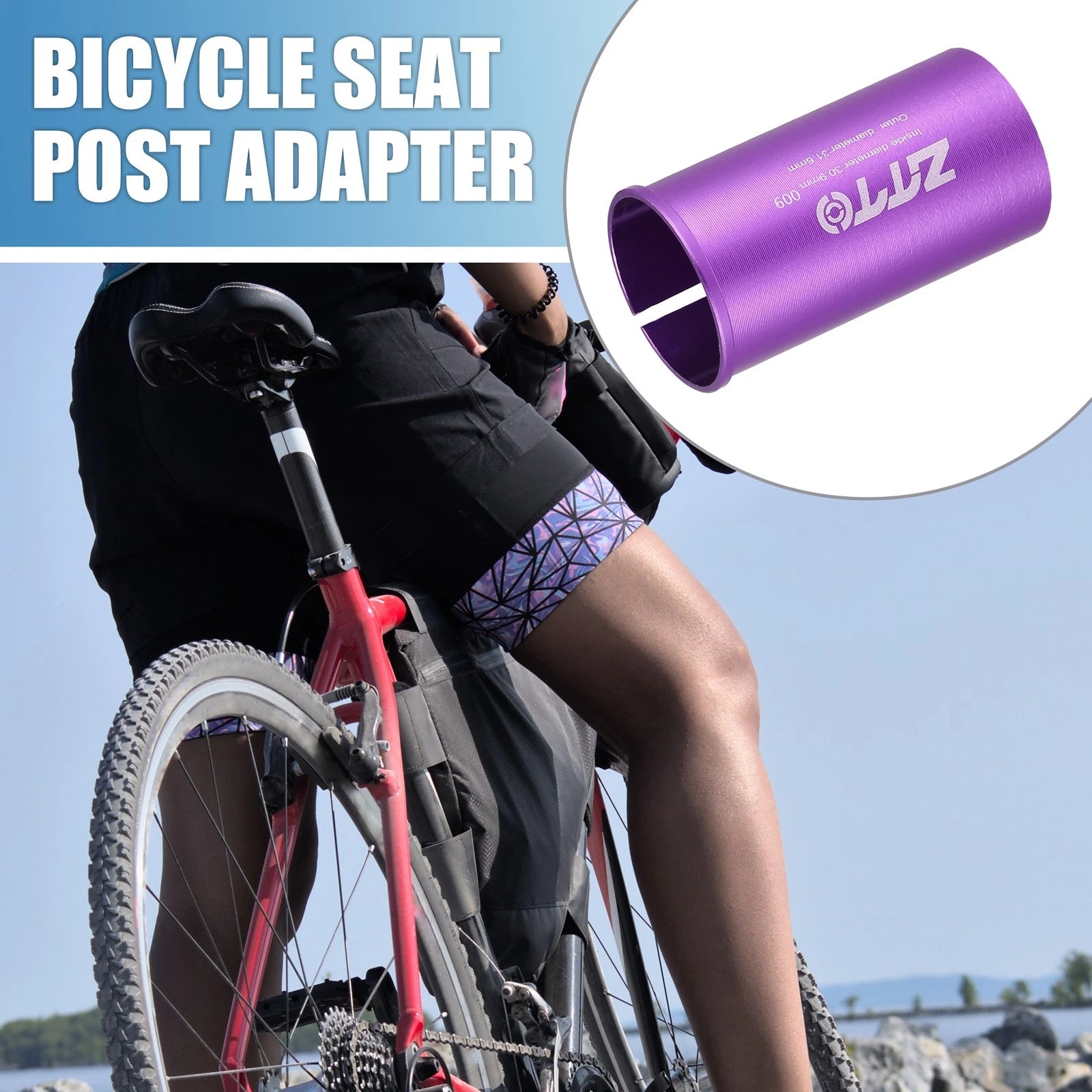 Seat Post Adapter 31.6mm OD 30.9mm ID Replacement for Bicycle (2010–2020)