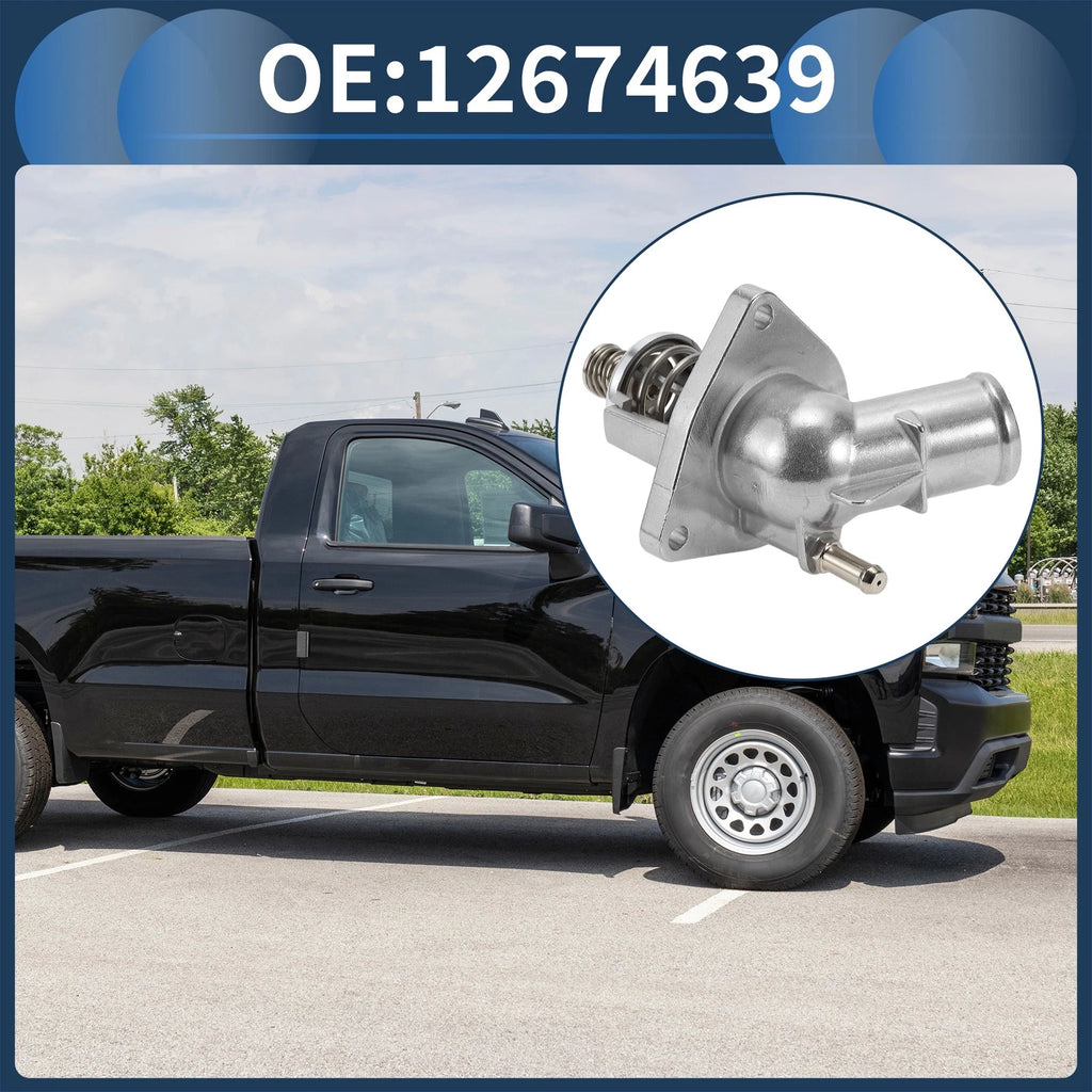 Engine Coolant Thermostat Housing Assembly for Chevrolet Silverado 1500 (2014–2019)
