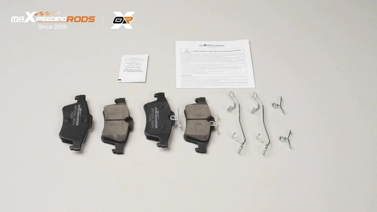 4X Rear Ceramic Brake Pads Set for Ford Transit Connect (2014–2023), Focus (2012–2018)