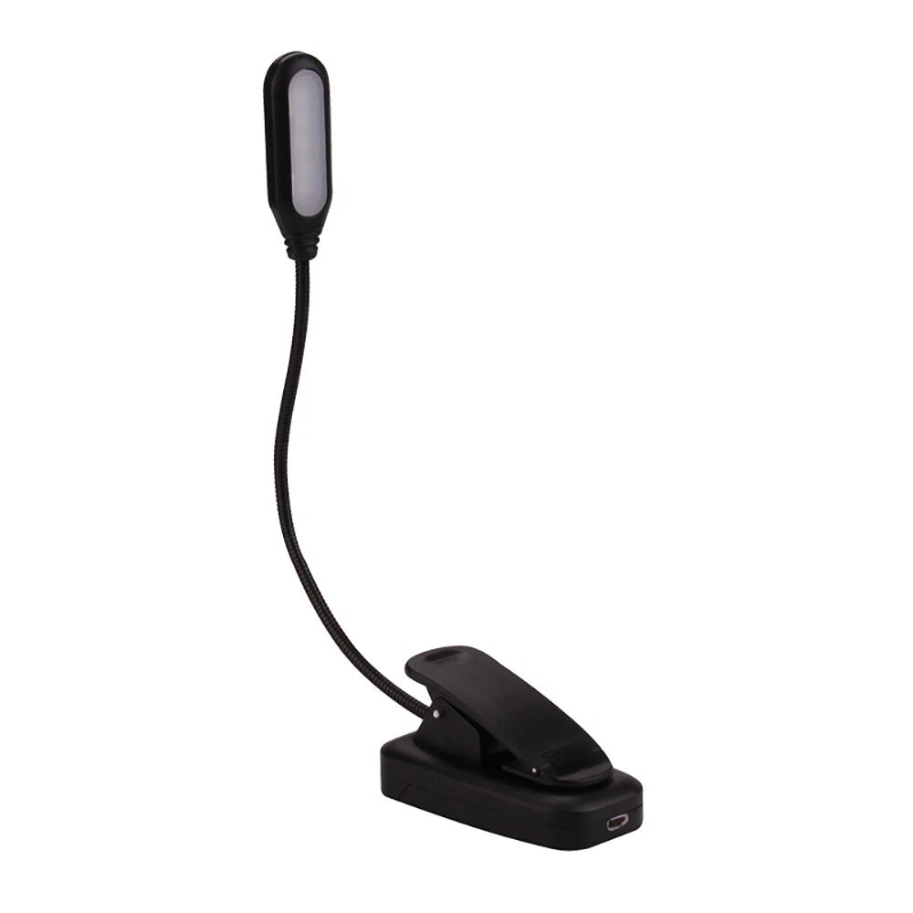 LED Reading Book Light with Clip - Flexible USB Rechargeable