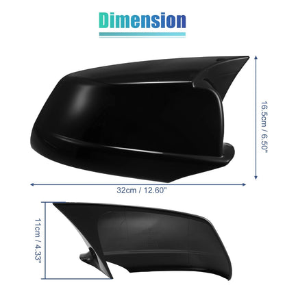 Door Wing Rearview Side Mirror Cover Cap Left Right Pair for BMW 535i GT (2011–2013)