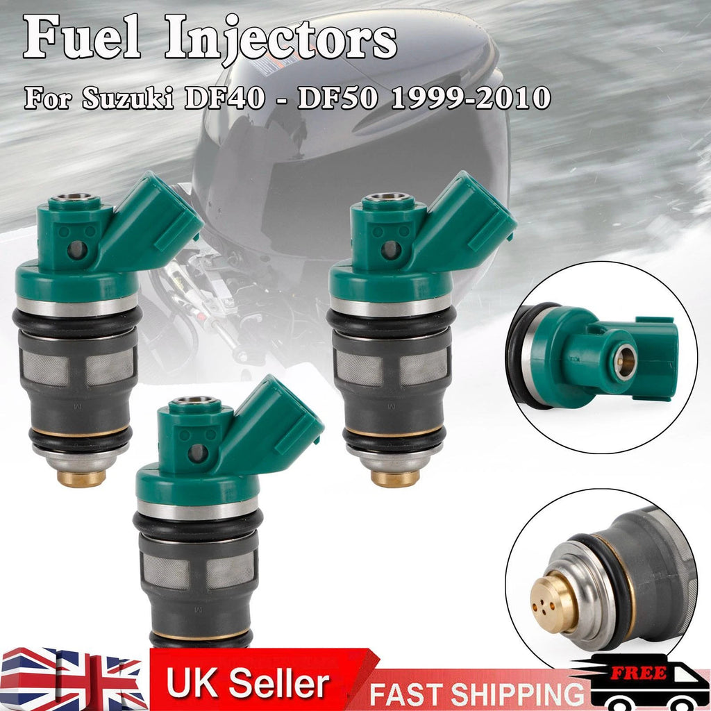 3X Fuel Injector 15710-87J00 for Suzuki DF40 DF50 (1999–2010)