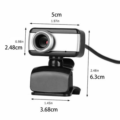 Webcam 480P USB 2.0 with Built-in Microphone for Universal Use