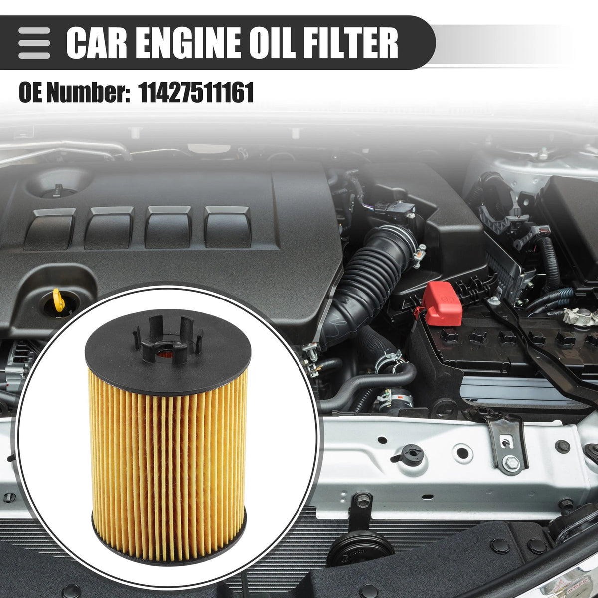 Engine Oil Filters Set with Gasket for BMW 545i 645Ci 745i (2004–2013)