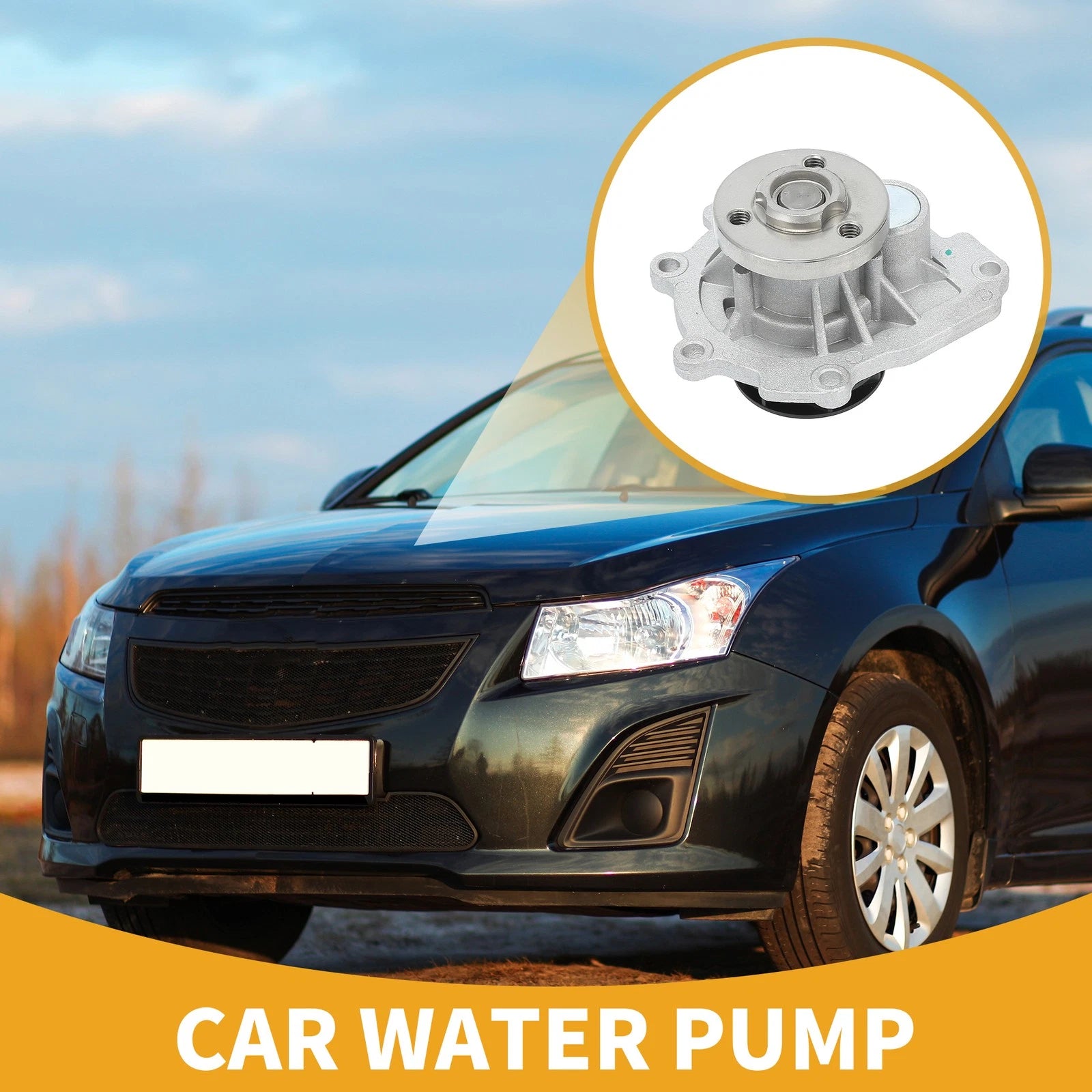 Water Pump with Gasket Replacement for Chevrolet Aveo 1.6L (2009–2011)