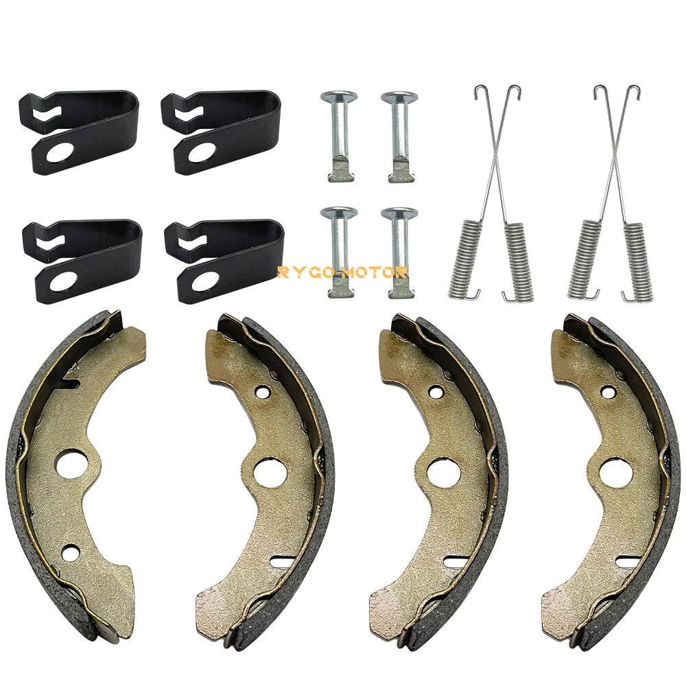 Front Brake Shoes & Springs Pins for Yamaha Big Bear 350 YFM350FW/350U (1989–1998)