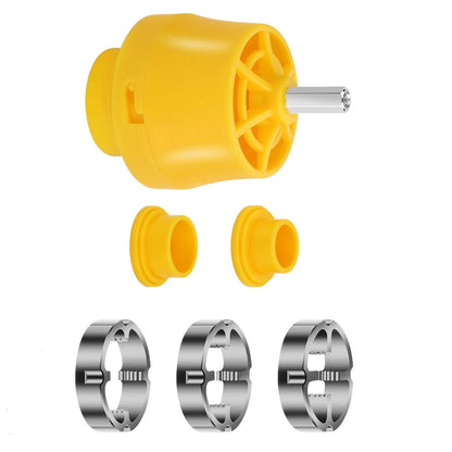 PVC Thread Maker Tool with 3 Dies for Electric Drill (5/16 Hex Shank)