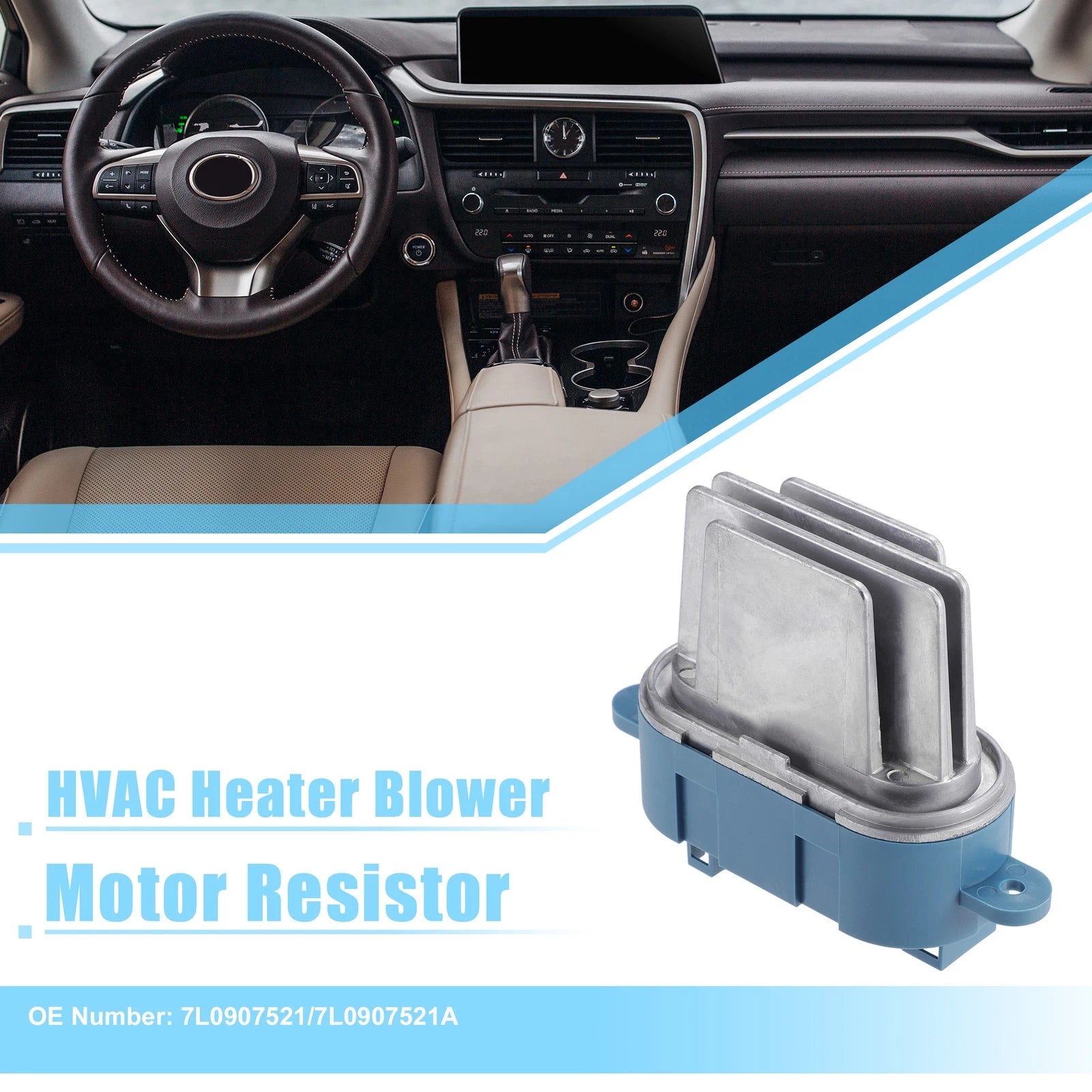 HVAC Heater Blower Motor Resistor Replacement for Audi Q7 (2008–2015)