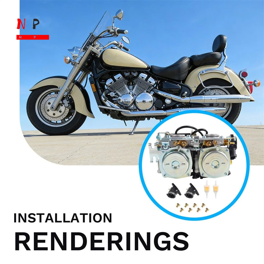 Carburetor for Yamaha V-Star 650 Classic Custom Silverado XVS650 (2000–2008)