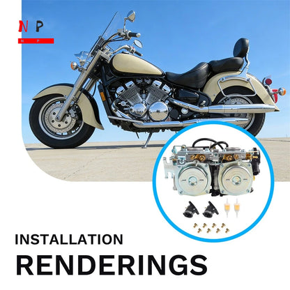 Carburetor for Yamaha V-Star 650 Classic Custom Silverado XVS650 (2000–2008)