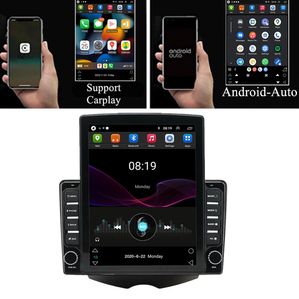 9.5'' Vertical Stereo Radio GPS Navigation for Hyundai Veloster (2011–2017)