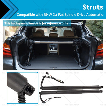 2X Rear Boot Struts for BMW X4 F26 (2014–2020) Electric Spindle