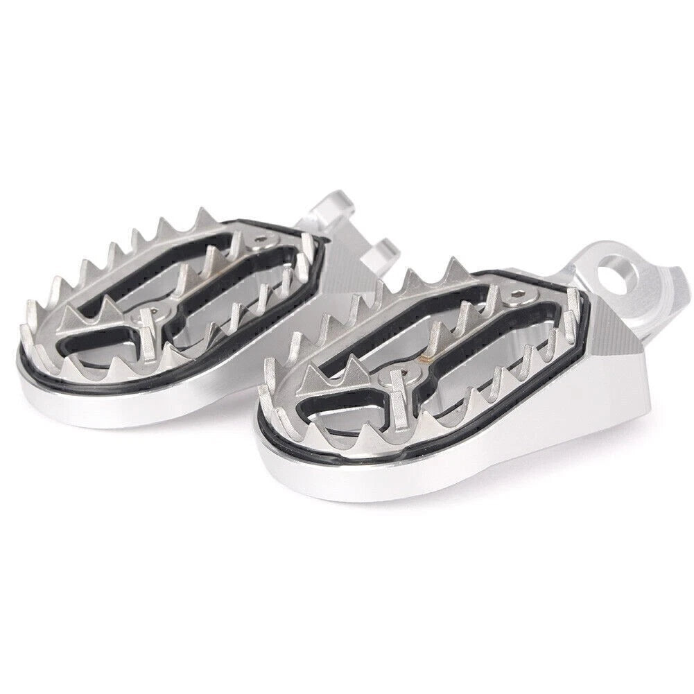 Silver Racing Footpegs for Suzuki RMZ250 RMZ450 (2010–2015)