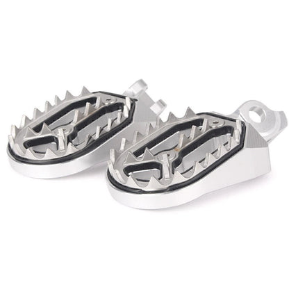 Silver Racing Footpegs for Suzuki RMZ250 RMZ450 (2010–2015)