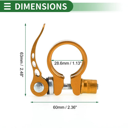 28.6mm Aluminum Alloy Seat Post Clamp for Bike Bicycle