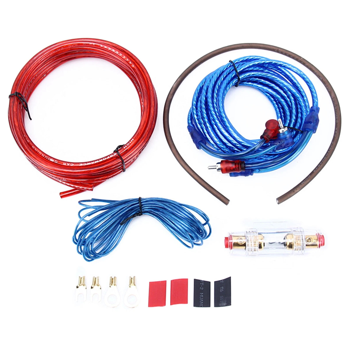 Power Cable for Car Amplifier (Subwoofer) - RCA, AGU Fuse