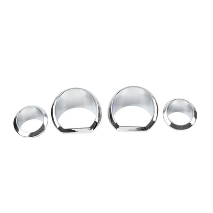 Chrome Gauge Bezel Trim Ring Kit for Harley Touring Electra Street Glide (2014–2023)