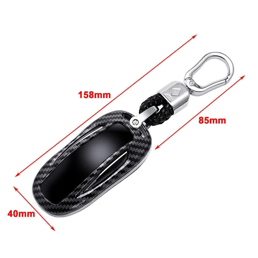 Car Smart Key Fob Case Cover Accessories For Tesla Model X White