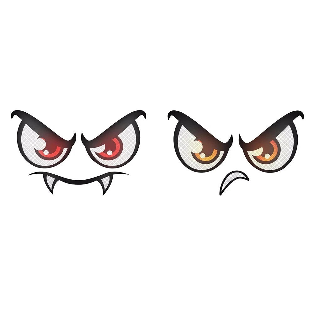 Set of 2 Reflective Eyes for Lawn Mower Accessory