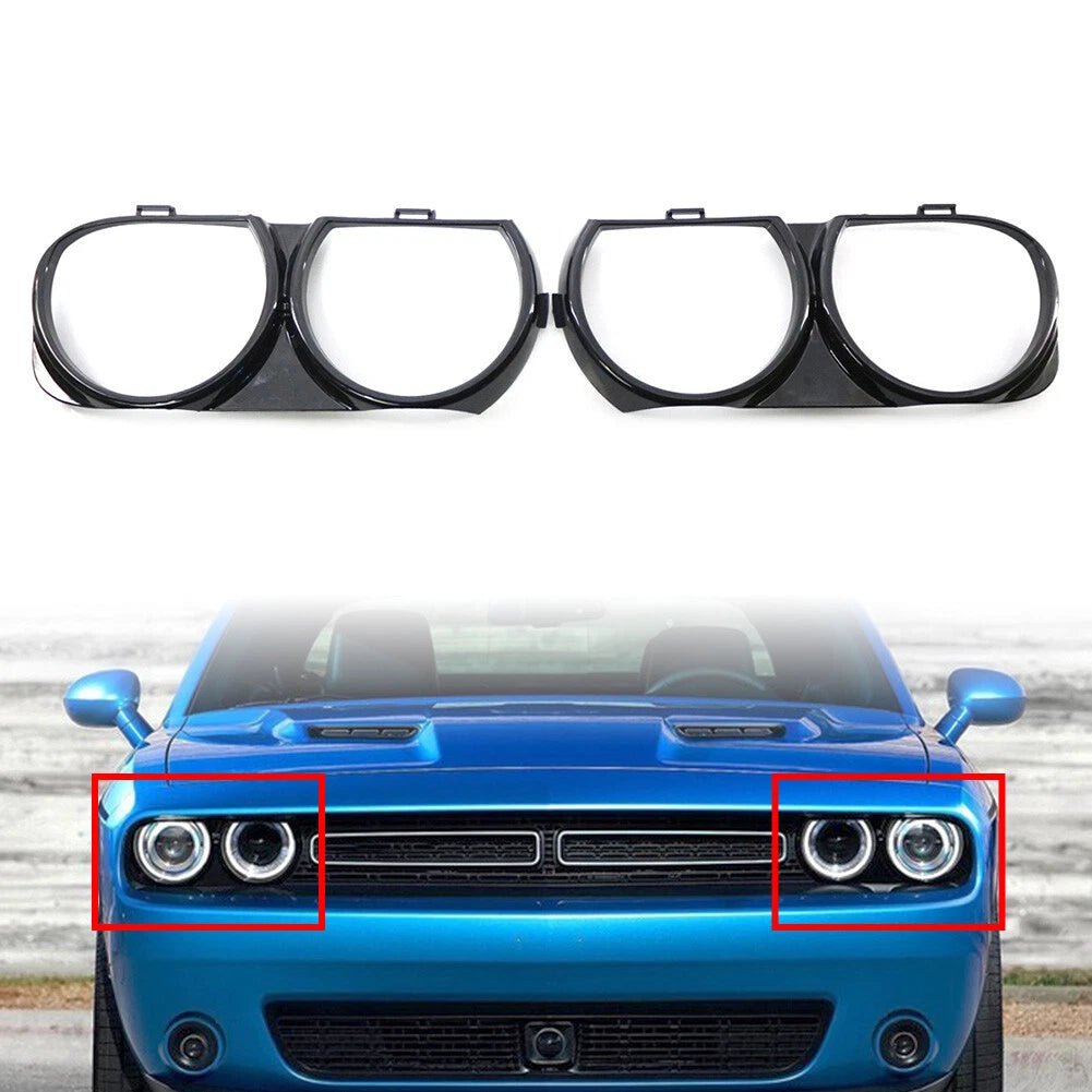 Front Lamp Headlight Bezel Trim for Dodge Challenger (2015–2021) 68259052AB