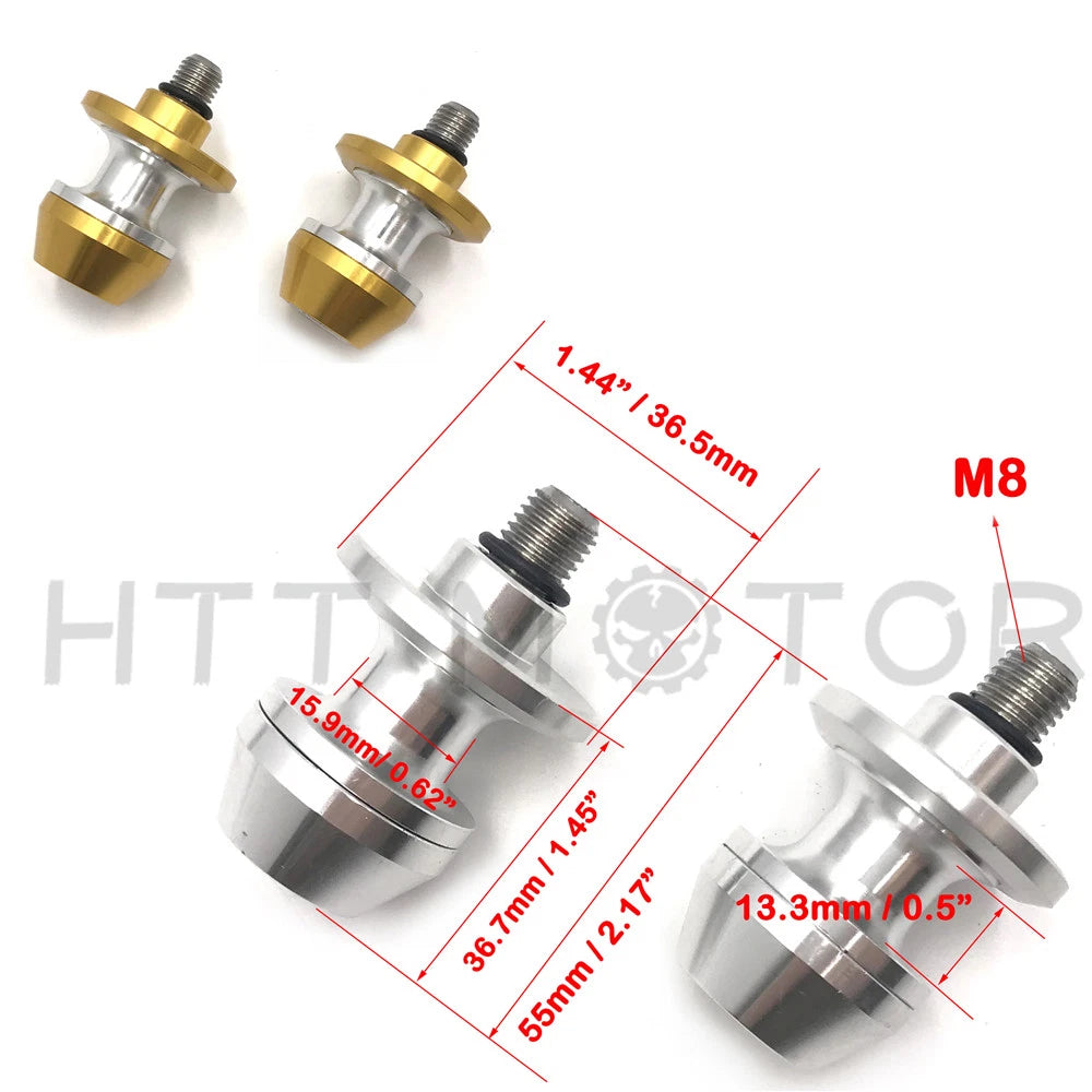 8mm CNC Swingarm Spools Sliders for Universal Motorcycle (All Years)