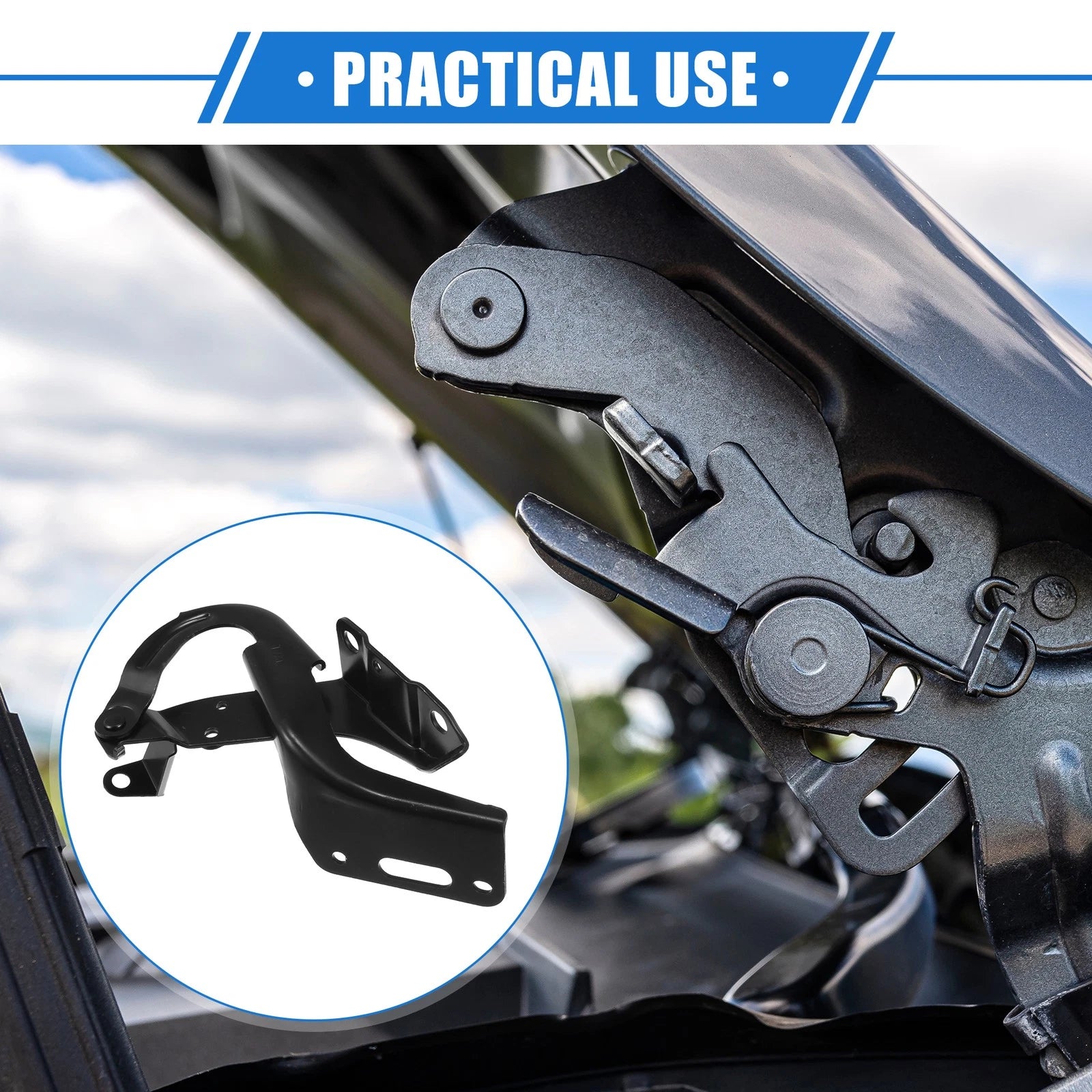 Hood Hinge Left Side Replacement for Honda HR-V (2016–2018) Durable Metal