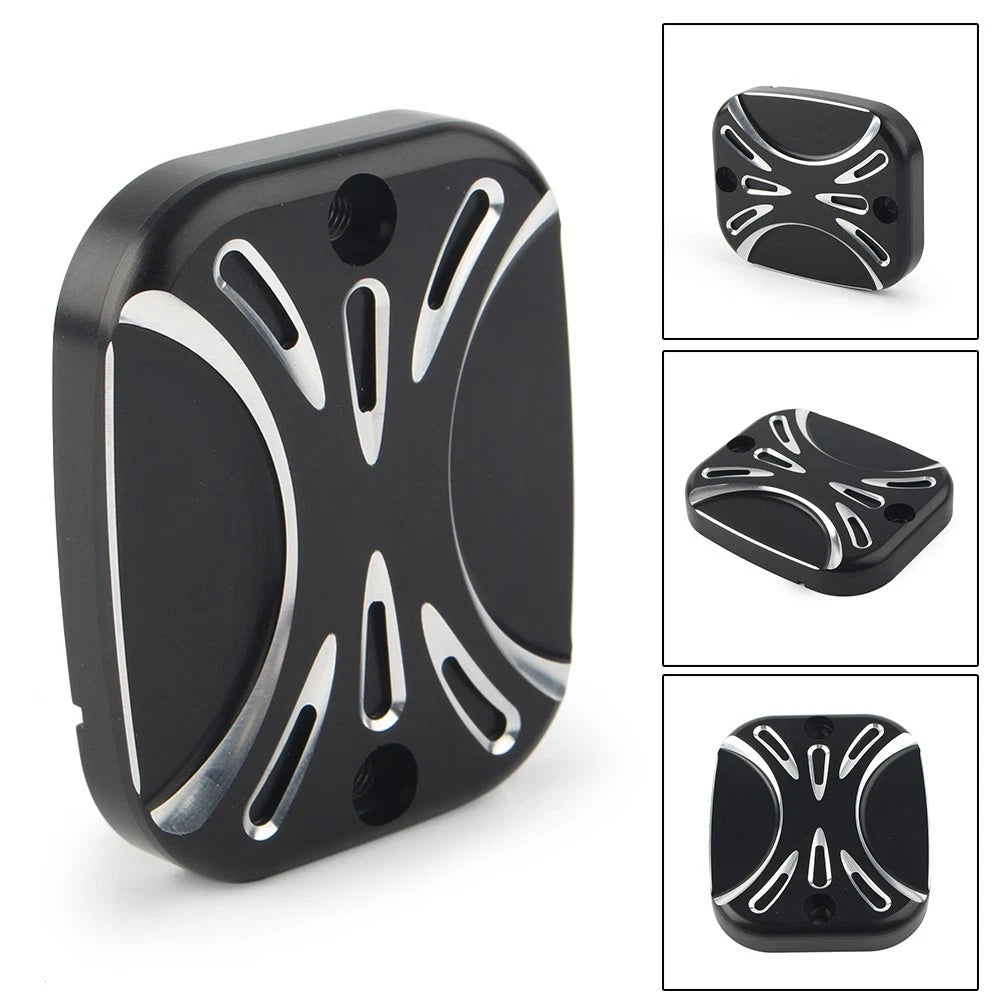 CNC Front Brake Reservoir Master Cylinder Cover for Harley Road King Softail