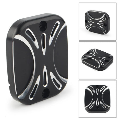 CNC Front Brake Reservoir Master Cylinder Cover for Harley Road King Softail