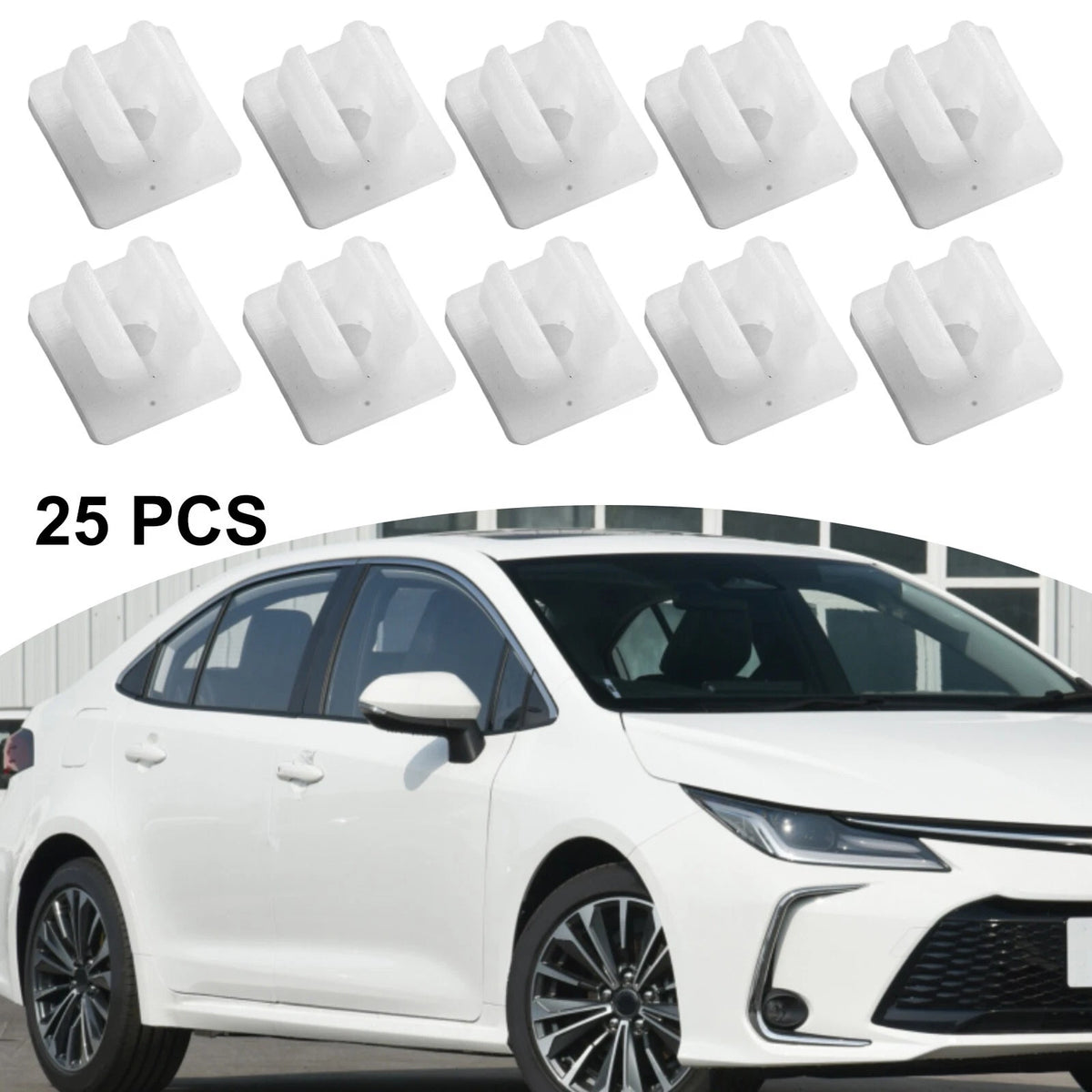 25pcs Nylon Nut Grommet Screw for Toyota