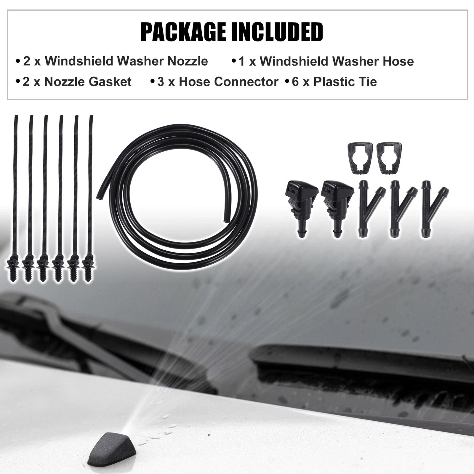 Windshield Washer Water Nozzle Replacement for Subaru Impreza (2005–2021)