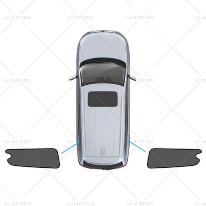 2X Triangular Window Shades for LDV G10 (2014–Present) UVB UVA Protection