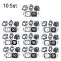 10x Carburetor Gasket Kit for Kawasaki TG20 TG24 TG25 TG33 TD24 TD25 TD33
